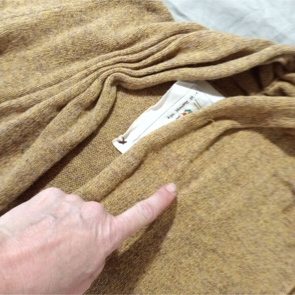 Anthropologie Cardigan Sweater size Small Mustard - Picture 8 of 10